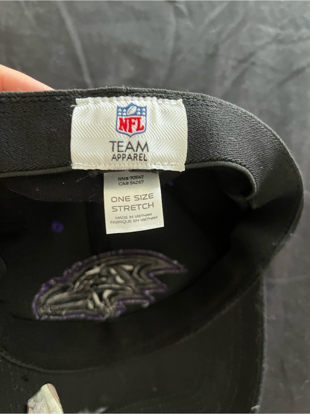 NFL Baltimore Ravens Hat one size stretch - Picture 3 of 9